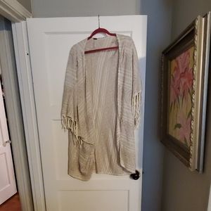 Metallic Free People Kimono